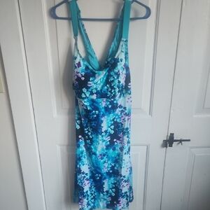 ZeroXposur Vibrant Blue Floral Swim Coverup